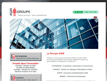 Tablet Screenshot of agir-groupe.com